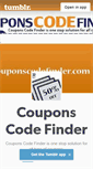 Mobile Screenshot of couponscodefinder.tumblr.com