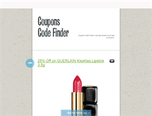 Tablet Screenshot of couponscodefinder.tumblr.com
