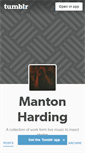 Mobile Screenshot of mantonharding.tumblr.com