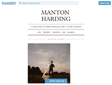 Tablet Screenshot of mantonharding.tumblr.com