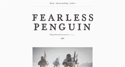 Desktop Screenshot of fearlesspenguin.tumblr.com