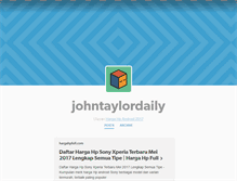 Tablet Screenshot of johntaylordaily.tumblr.com