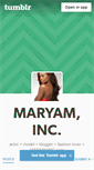 Mobile Screenshot of maryaminc.tumblr.com