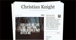 Desktop Screenshot of christianknight.tumblr.com