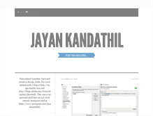 Tablet Screenshot of jayankandathil.tumblr.com