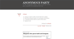 Desktop Screenshot of anonymousparty.tumblr.com