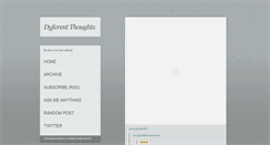 Desktop Screenshot of dyferentthoughts.tumblr.com