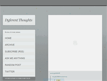 Tablet Screenshot of dyferentthoughts.tumblr.com