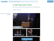 Tablet Screenshot of ainteasybeinggreen.tumblr.com