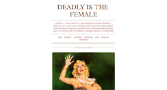 Desktop Screenshot of deadlyisthefemale.tumblr.com
