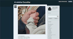 Desktop Screenshot of aminhaescolha.tumblr.com