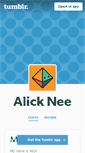 Mobile Screenshot of alicknee.tumblr.com