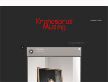 Tablet Screenshot of kronosarus.tumblr.com