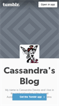 Mobile Screenshot of cassandra84.tumblr.com