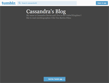 Tablet Screenshot of cassandra84.tumblr.com