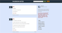 Desktop Screenshot of facebooknotes.tumblr.com