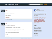 Tablet Screenshot of facebooknotes.tumblr.com