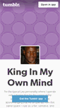 Mobile Screenshot of akinginmyownmind.tumblr.com
