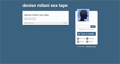 Desktop Screenshot of denise-milani-sex-tape.tumblr.com