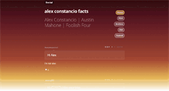Desktop Screenshot of alexconstanciofacts.tumblr.com