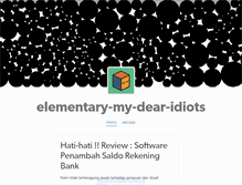 Tablet Screenshot of elementary-my-dear-idiots.tumblr.com