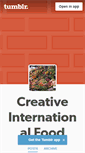 Mobile Screenshot of creativeinternationalfood.tumblr.com