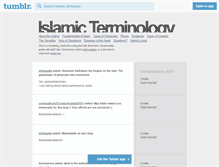 Tablet Screenshot of islamic-dictionary.tumblr.com