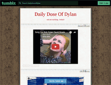 Tablet Screenshot of dailydoseofdylan.tumblr.com