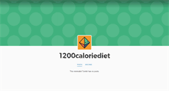 Desktop Screenshot of 1200caloriediet.tumblr.com