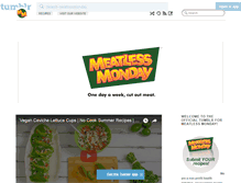 Tablet Screenshot of meatlessmonday.tumblr.com