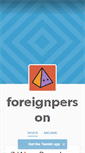 Mobile Screenshot of foreignperson.tumblr.com