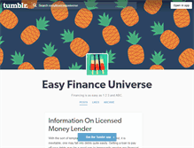 Tablet Screenshot of easyfinancinguniverse.tumblr.com