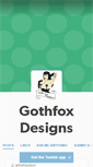 Mobile Screenshot of gothfoxdesigns.tumblr.com