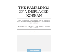 Tablet Screenshot of displacedkorean.tumblr.com