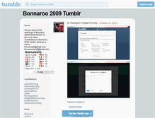 Tablet Screenshot of bonnaroo2009.tumblr.com