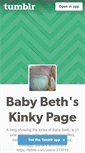 Mobile Screenshot of nappiesforbabybeth.tumblr.com