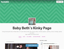 Tablet Screenshot of nappiesforbabybeth.tumblr.com