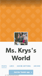 Mobile Screenshot of mskrys.tumblr.com