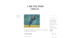 Desktop Screenshot of goblincock.tumblr.com