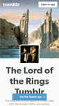 Mobile Screenshot of lordoftherings.tumblr.com