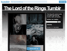 Tablet Screenshot of lordoftherings.tumblr.com