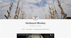 Desktop Screenshot of hartlepoolmonkey.tumblr.com