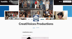 Desktop Screenshot of creativoices.tumblr.com