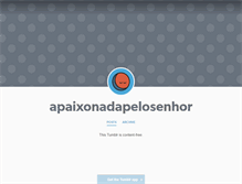 Tablet Screenshot of apaixonadapelosenhor.tumblr.com