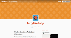 Desktop Screenshot of ladylikelady.tumblr.com