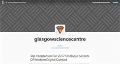 Desktop Screenshot of glasgowsciencecentre.tumblr.com