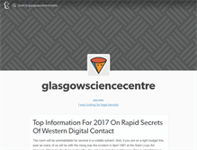 Tablet Screenshot of glasgowsciencecentre.tumblr.com