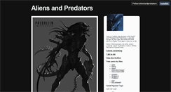 Desktop Screenshot of aliensandpredators.tumblr.com