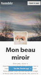 Mobile Screenshot of monbeaumiroir.tumblr.com