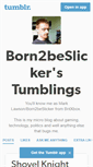 Mobile Screenshot of born2beslicker.tumblr.com